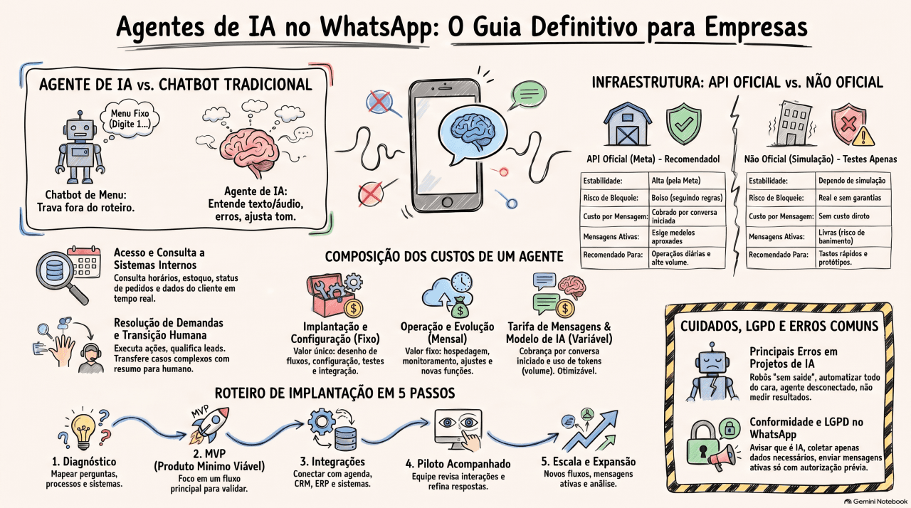 Agente de IA no WhatsApp: guia para empresas