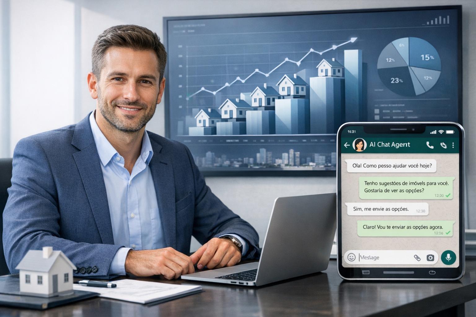 IA para Imobiliárias: Como Converter Mais Leads e Agendar Visitas Automaticamente em 2026